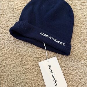Acne Studios Navy Beanie